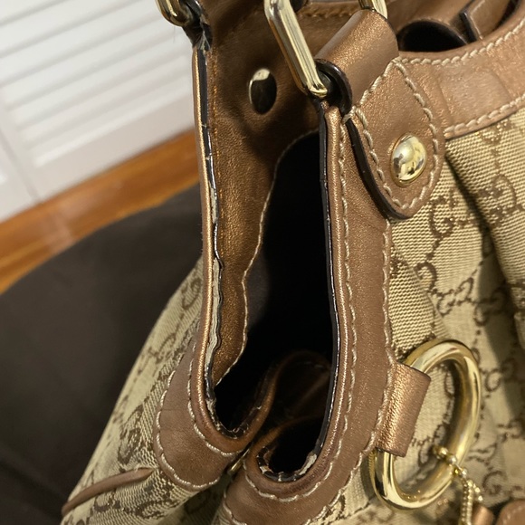 Gucci Canvas Medium Sukey Tote - Picture 8 of 9